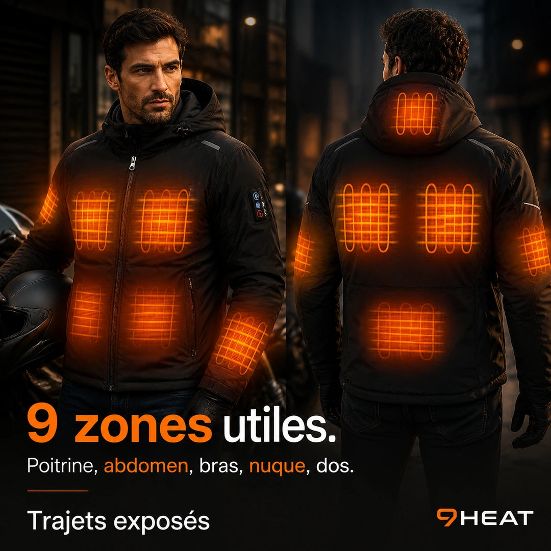Une veste de trajet simple, avec la chaleur disponible au bon moment.