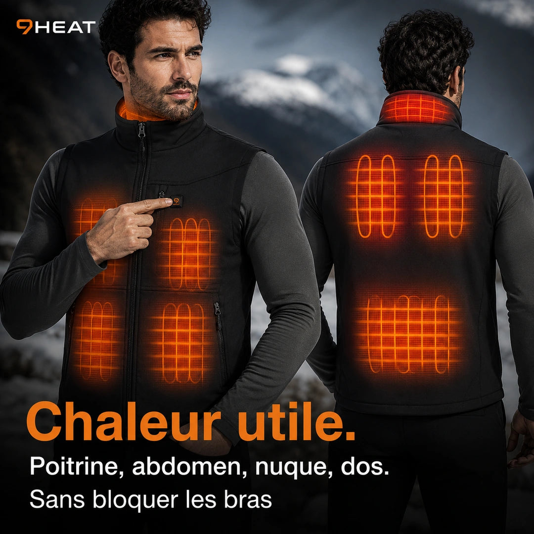 La chaleur sur le buste, sans transformer votre tenue en armure.