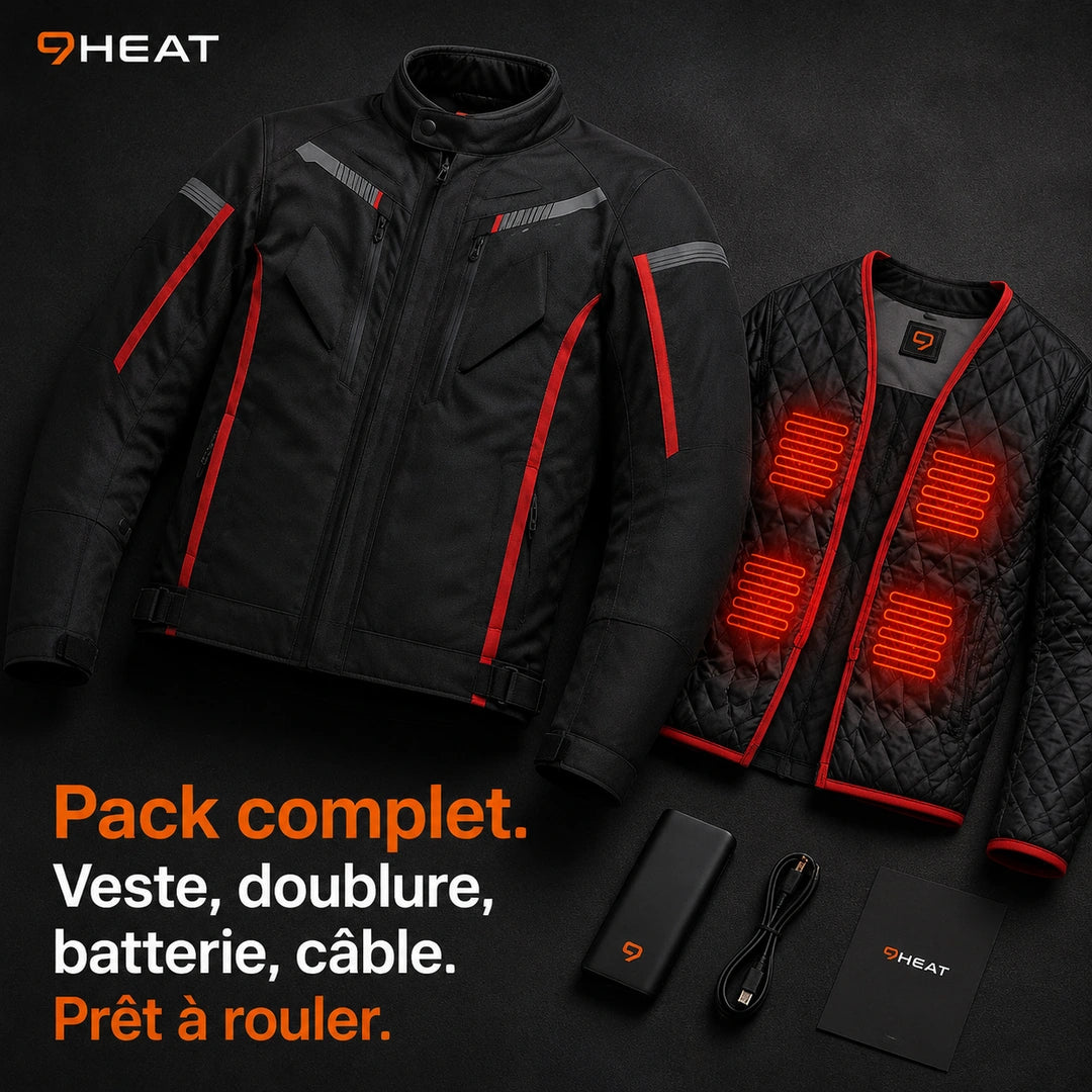 Vous recevez le pack complet pour partir équipé, pas une veste à compléter.