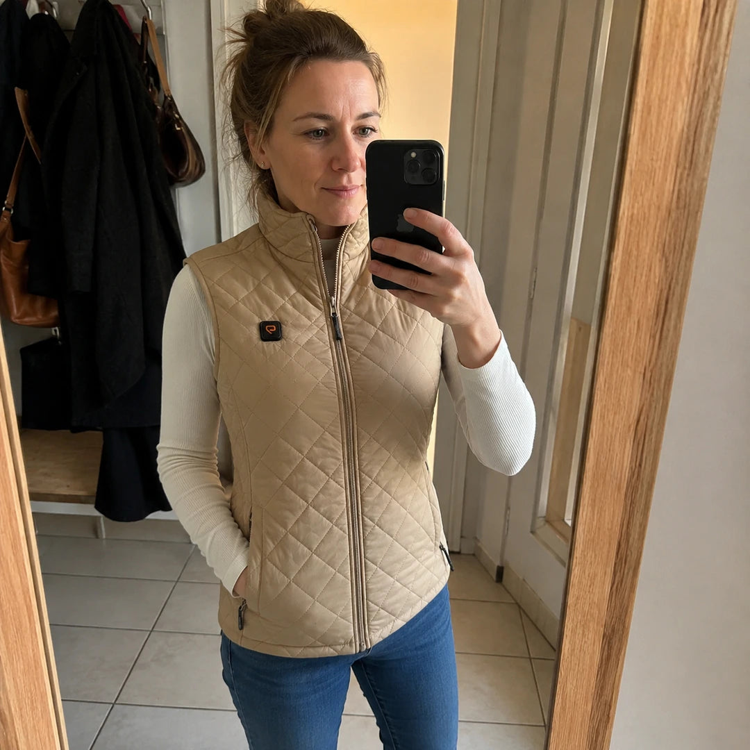 Photo client portant 9HEAT Elara 21 - Gilet chauffant Femme