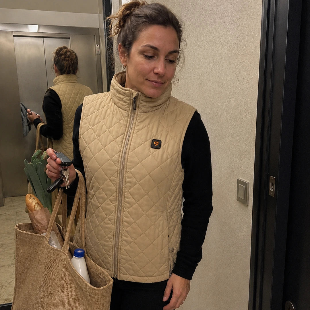 Photo client portant 9HEAT Elara 21 - Gilet chauffant Femme