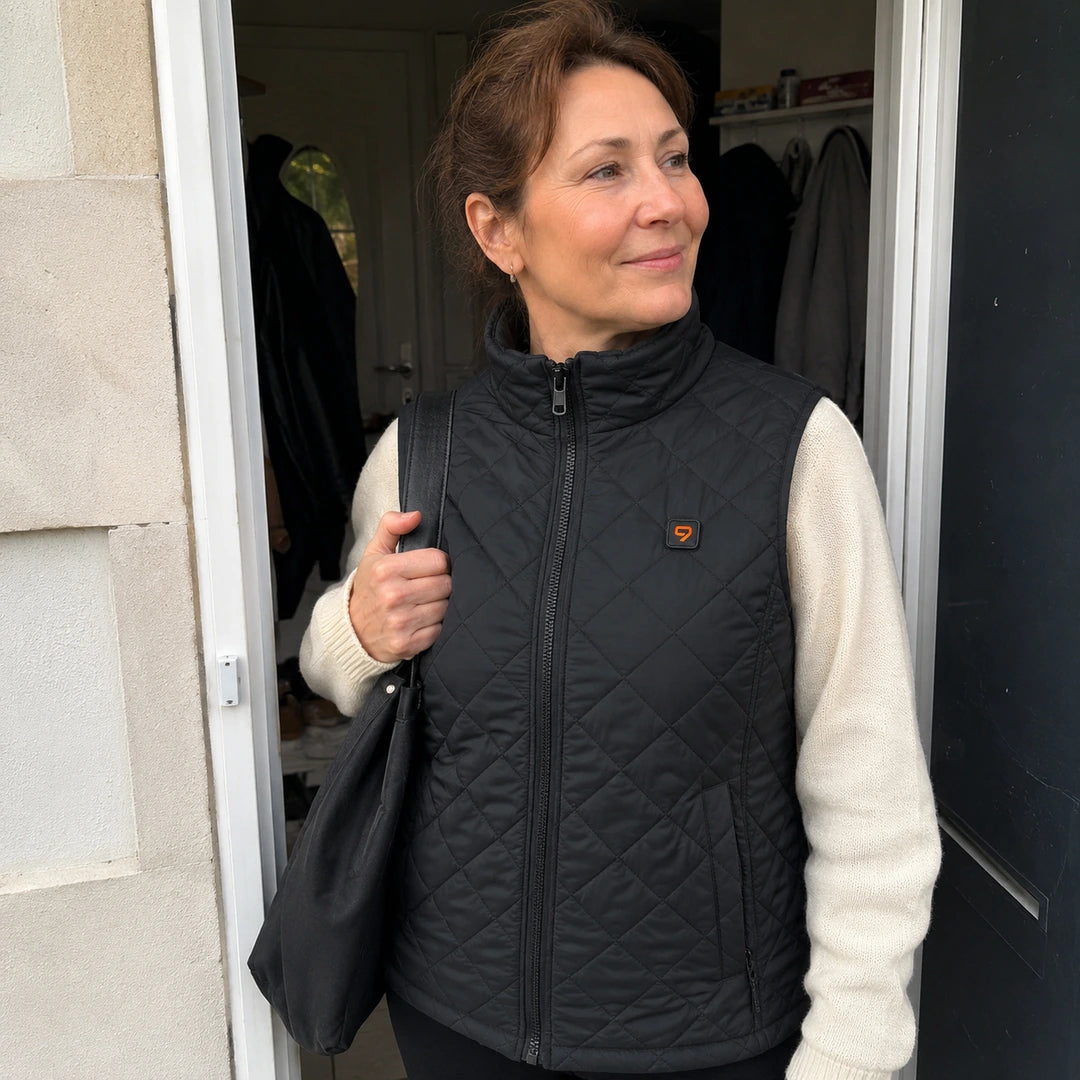 Photo client portant 9HEAT Elara 21 - Gilet chauffant Femme