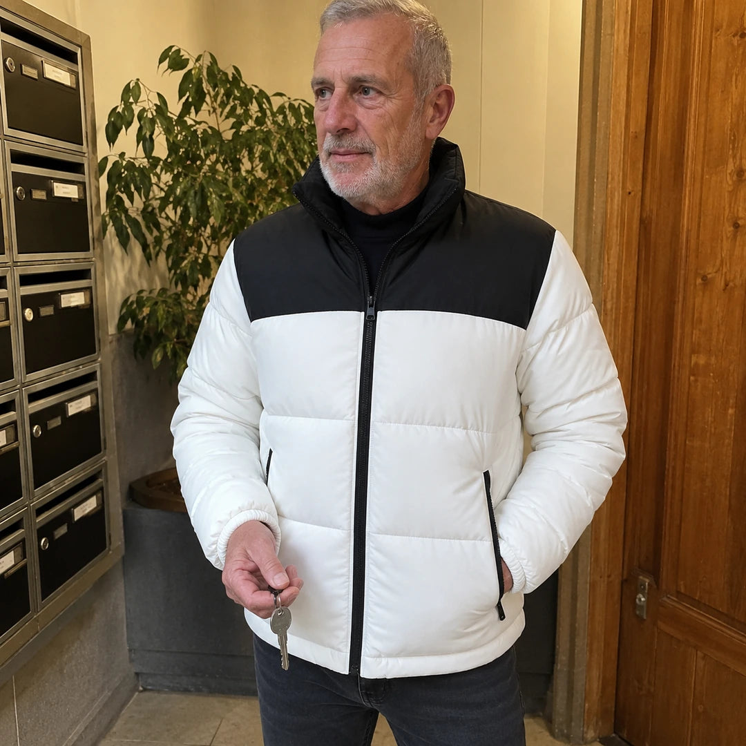 Photo client portant 9HEAT Glacier 7 - Doudoune chauffante