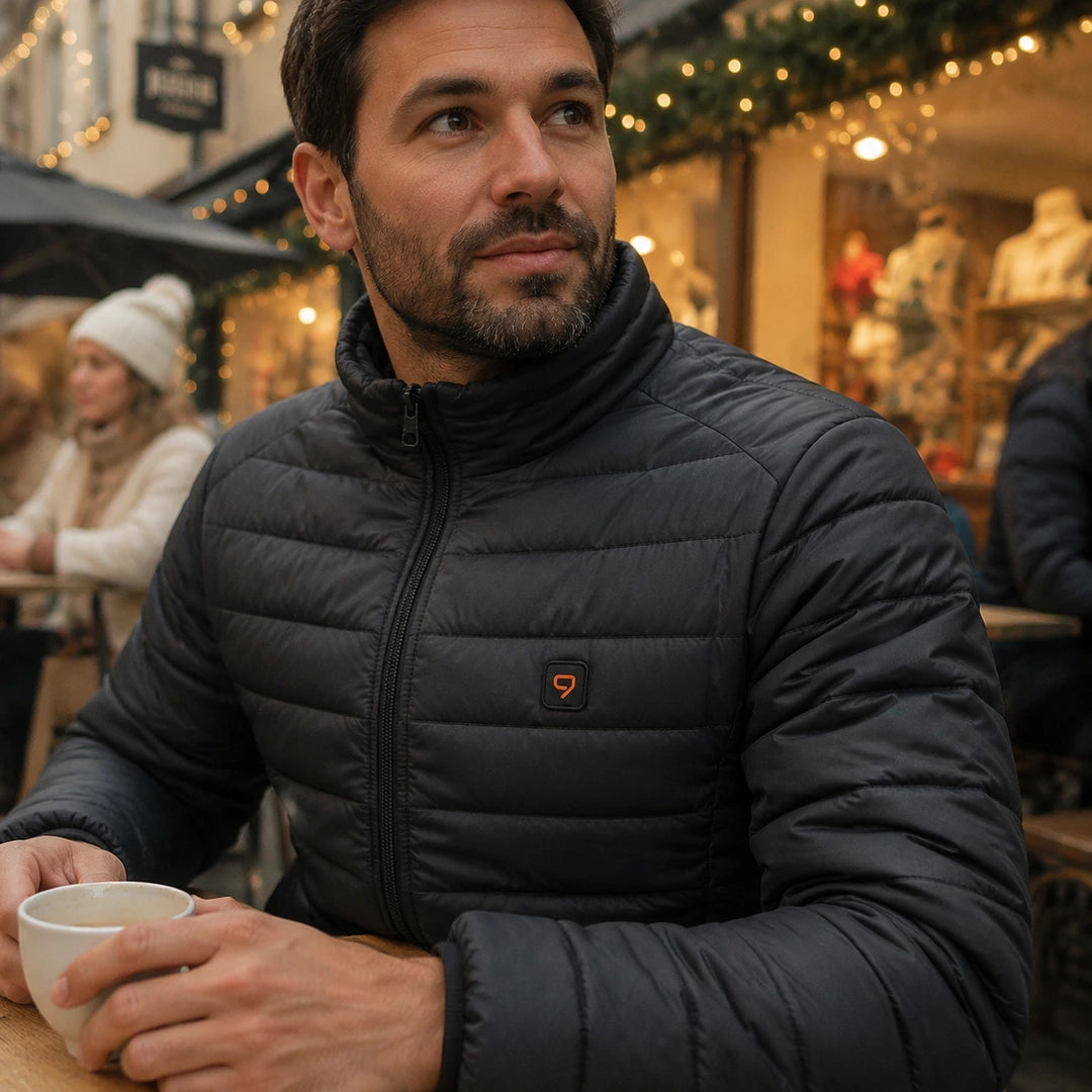 Photo client portant 9HEAT Forge 9 - Doudoune chauffante Homme