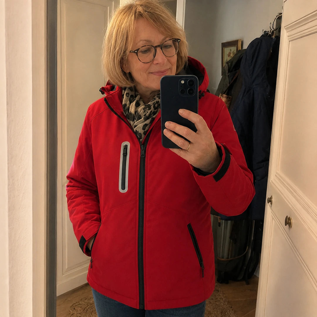 Photo client portant 9HEAT Summit 9 - Parka chauffante Femme