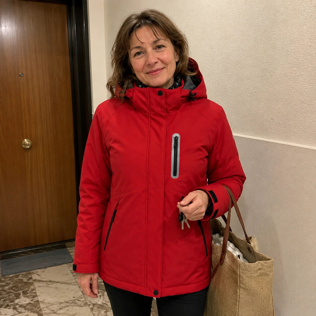 Photo client portant 9HEAT Summit 9 - Parka chauffante Femme