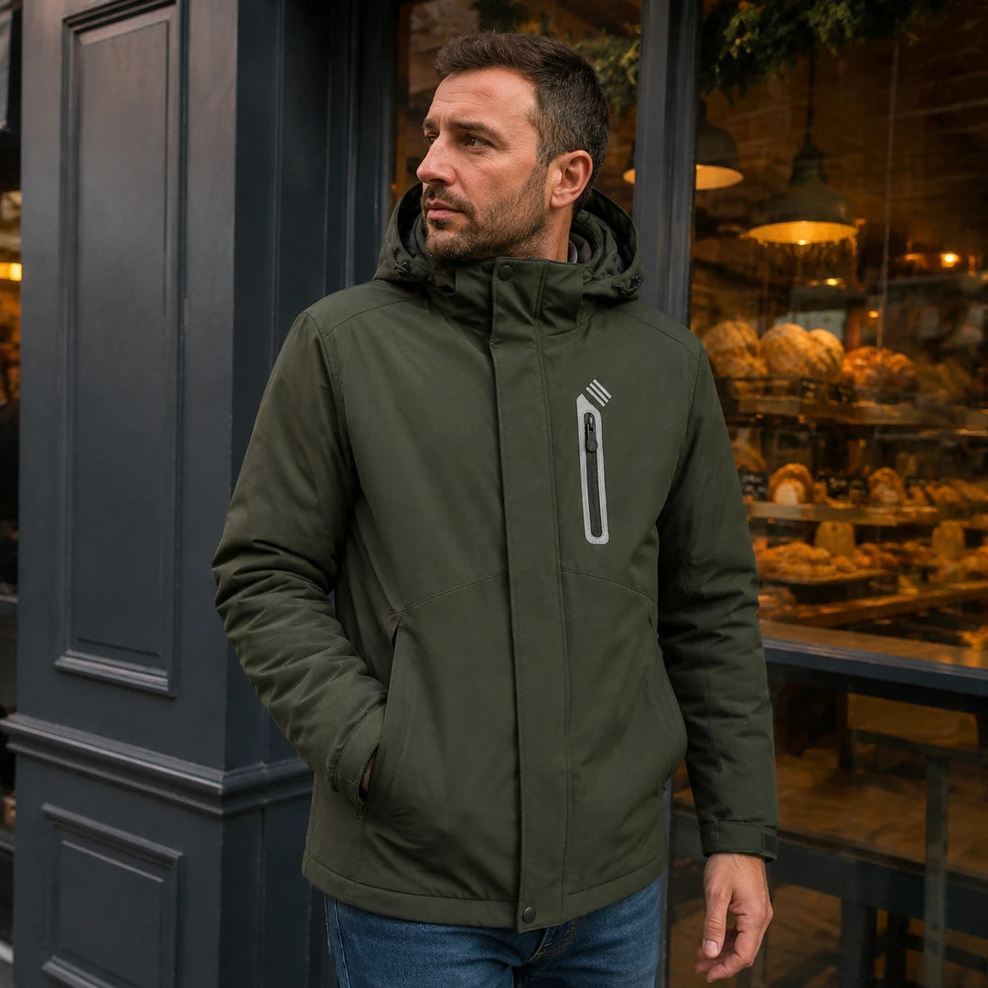 Photo client portant 9HEAT Summit 9 - Parka chauffante Homme