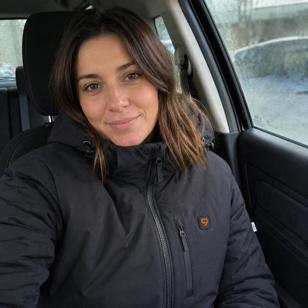 Photo client portant 9HEAT Expedition 14 - Parka chauffante Unisexe