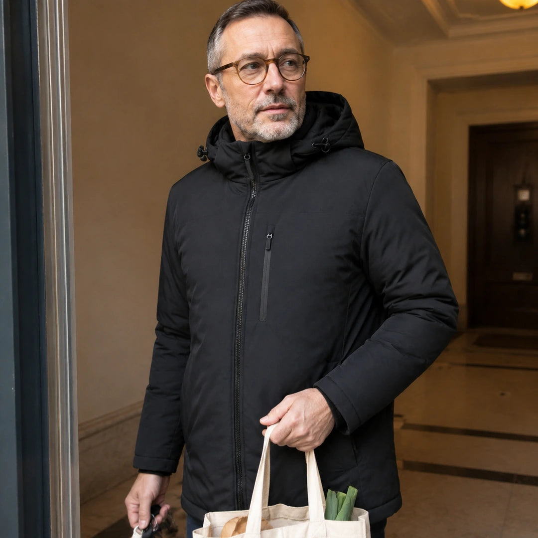Photo client portant 9HEAT Expedition 14 - Parka chauffante Unisexe