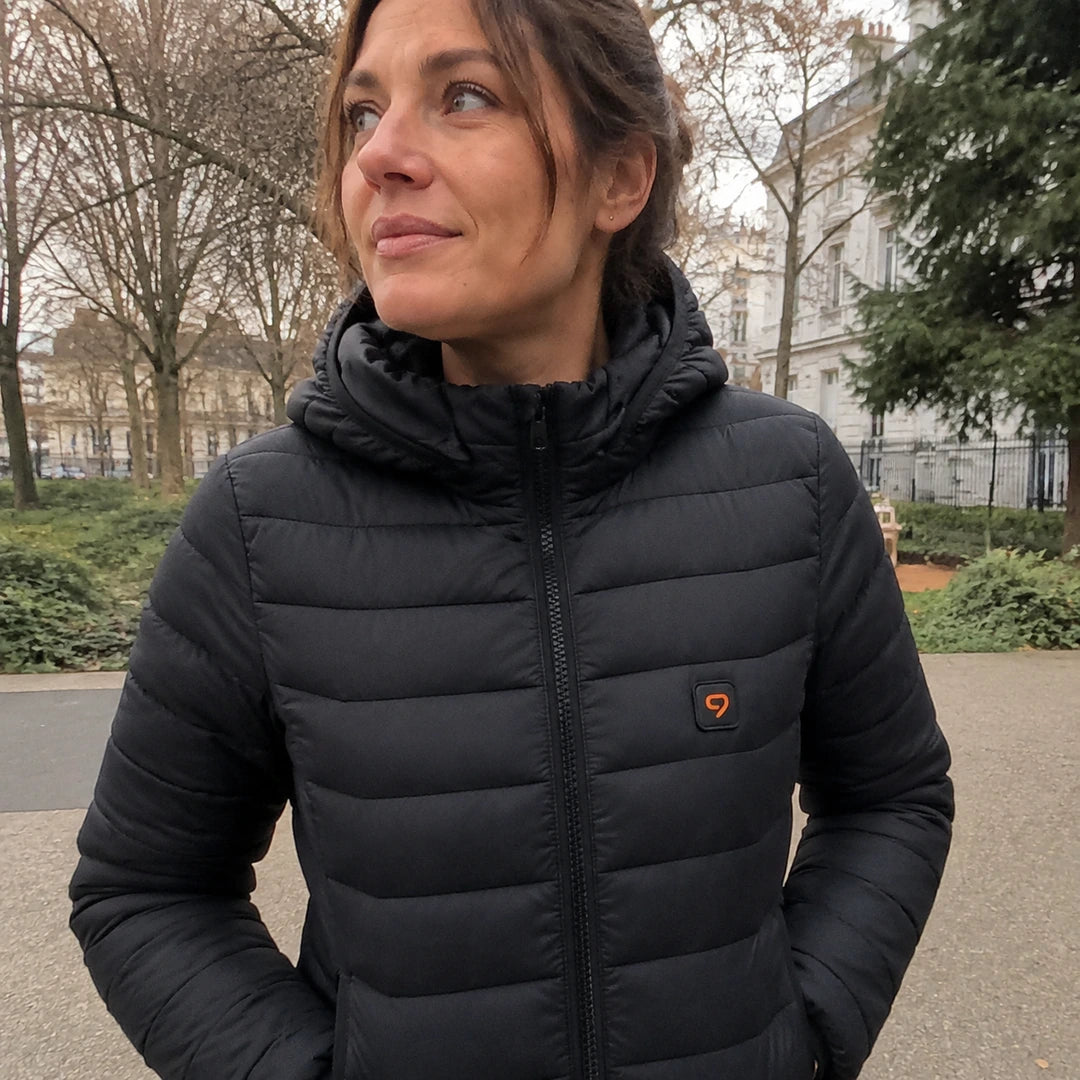 Photo client portant 9HEAT Transit 5 - Veste chauffante Femme