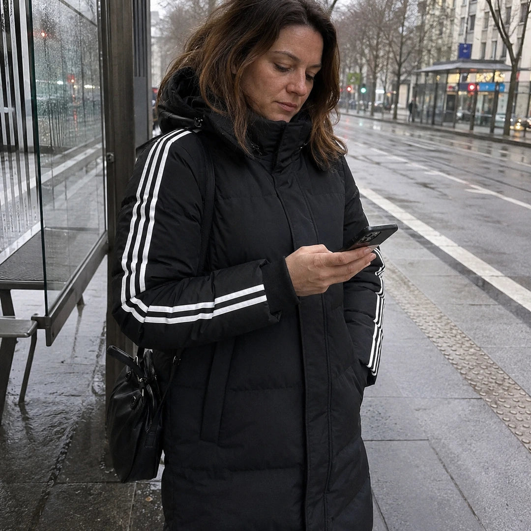 Photo client portant 9HEAT Longline 8 - Veste chauffante longue Unisexe