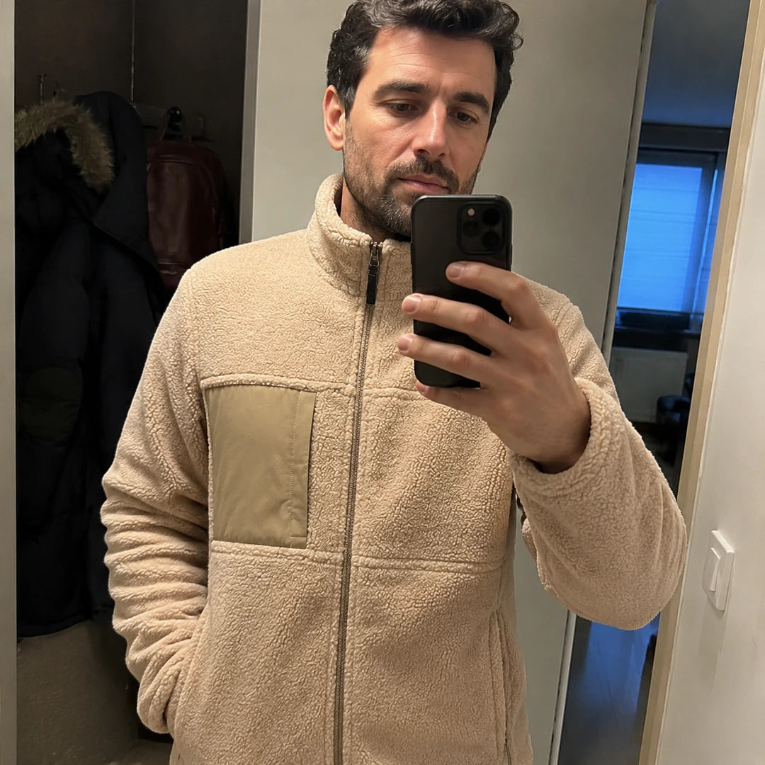 Photo client portant 9HEAT Boreal Zip 8 - Veste polaire chauffante Unisexe