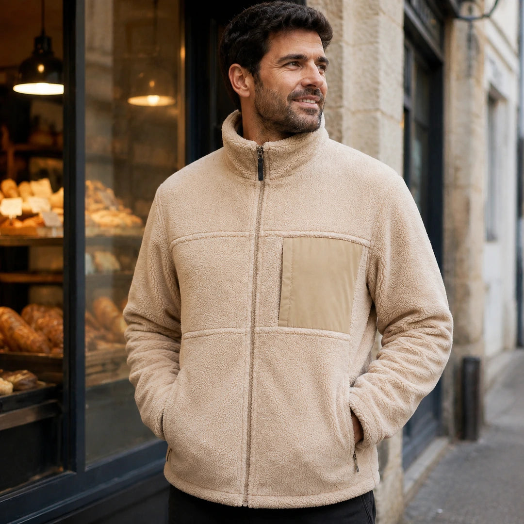 Photo client portant 9HEAT Boreal Zip 8 - Veste polaire chauffante Unisexe