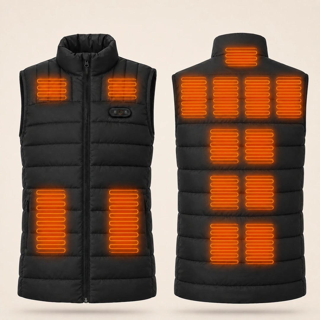 Plus long là où les gilets classiques s'arrêtent.