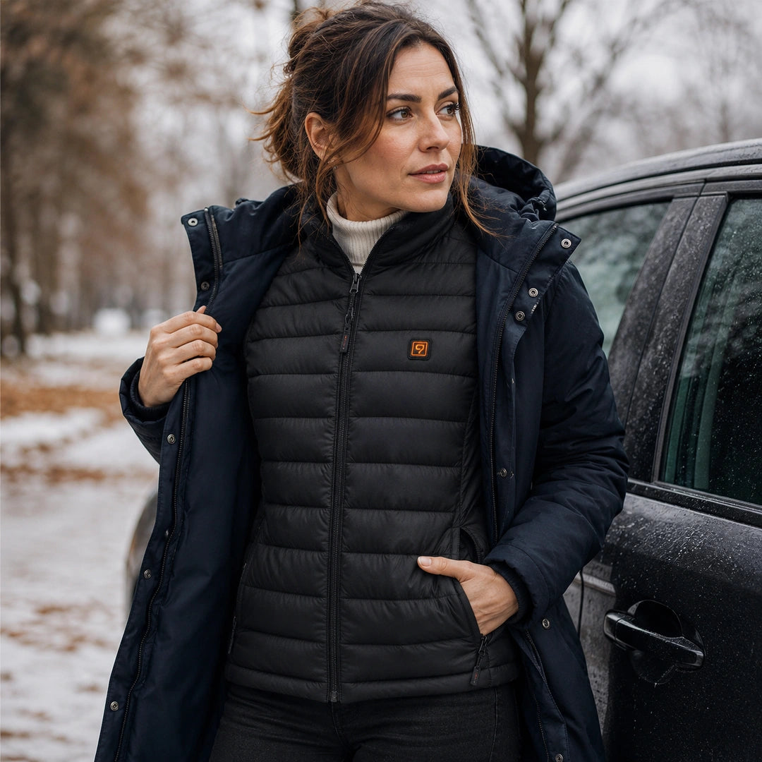 Le gilet polyvalent devient plus utile quand la chaleur s'adapte à votre rythme.