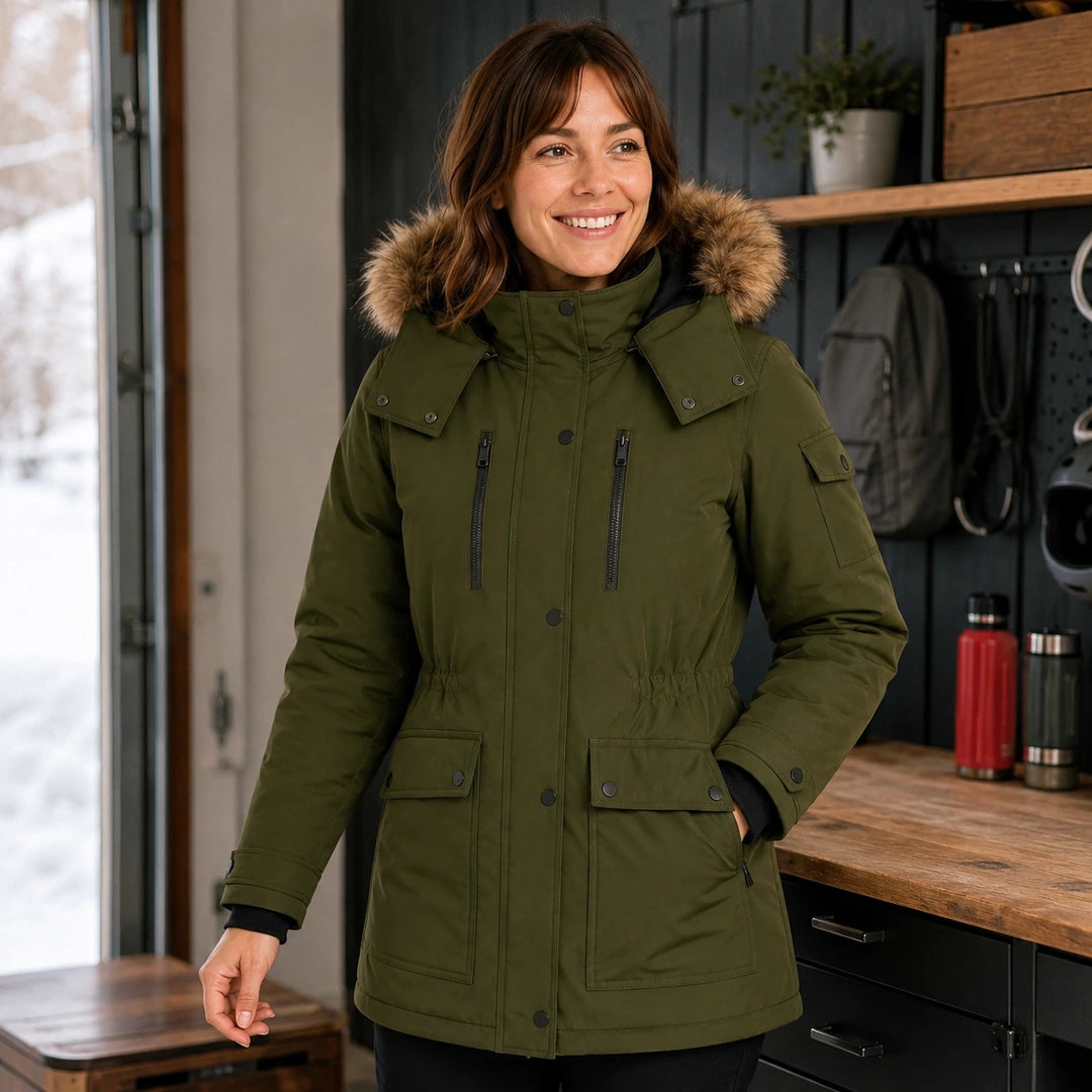 9HEAT Aurora 8 - Manteau chauffant Femme - intensité de chaleur réglée