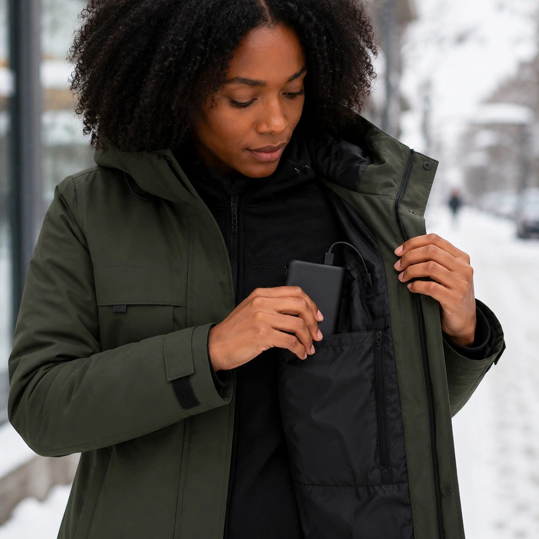 9HEAT Z50 - Parka chauffante Femme - batterie connectée