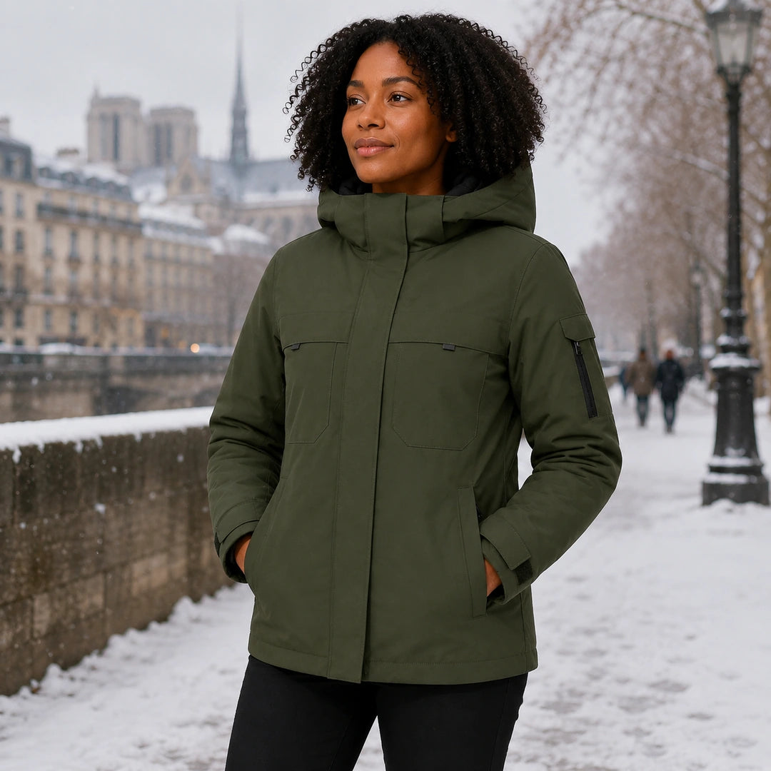 9HEAT Z50 - Parka chauffante Femme porté dehors