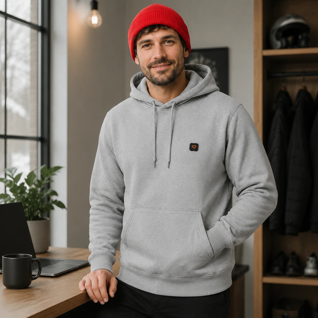 9HEAT Hoodie X12 - Sweat chauffant 12 zones - intensité de chaleur réglée