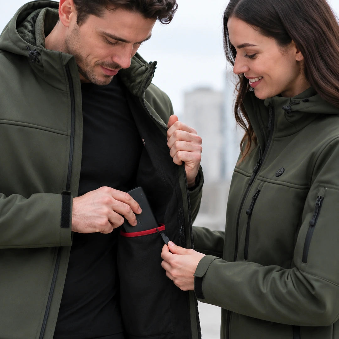 9HEAT Light K7 Softshell - Veste chauffante Unisexe - batterie connectée