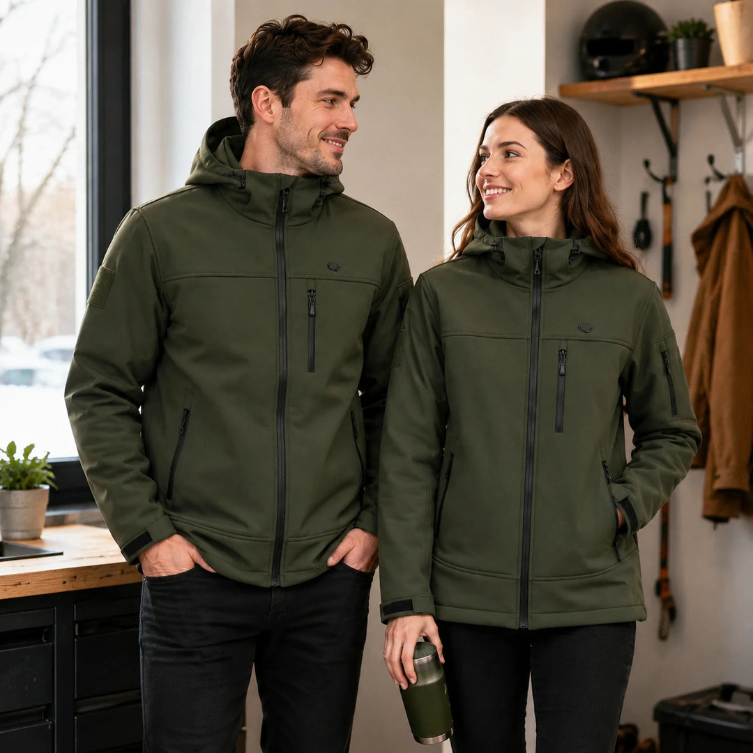 9HEAT Light K7 Softshell - Veste chauffante Unisexe - intensité de chaleur réglée